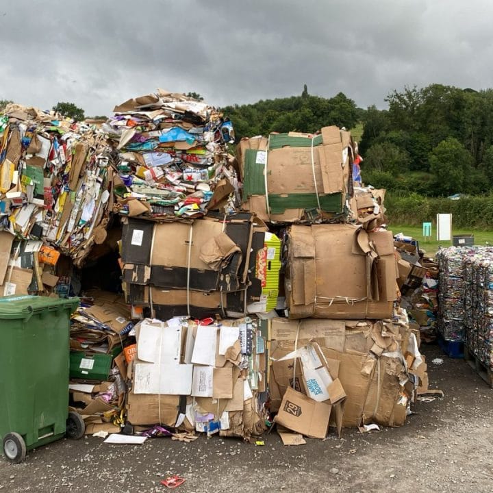 Baled Waste at Green Man